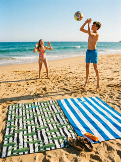 Strandbal Volleybal/Voetbal Summerprint incl. Pompje thumb 2